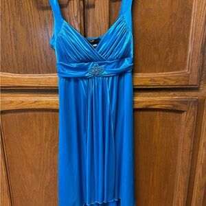 City Triangles Vibrant Blue High Low Dress